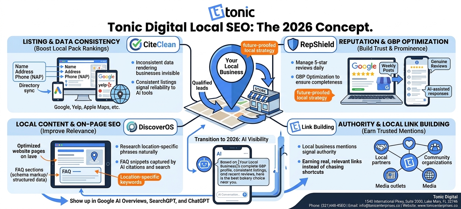Local SEO concept illustration