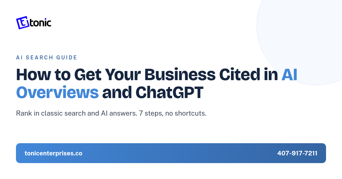 How to get your business cited in AI Overviews and ChatGPT